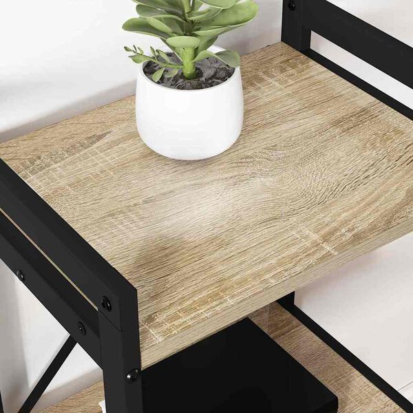 vidaXL Boekenkast Sonoma Eiken 60 x 30 x 85 cm Bewerkt hout