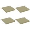 vidaXL Zitkussens SOEST 4 st 100% Polyester Lichtgroen 50 x 50 x 5 cm