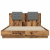 vidaXL Bedframe met Hoofdeinde Oud Hout 120 x 200 cm Bewerkt hout