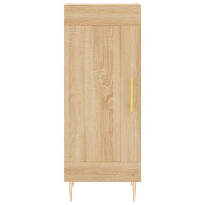 vidaXL Dressoir 34,5x34x90 cm bewerkt hout sonoma eiken