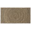 vidaXL Gebied Tapijt Naturel en Zwart 100 x 200 cm Jute