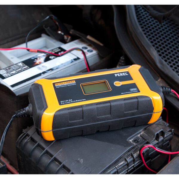 Perel Oplader voor loodzuuraccu's intelligent 12 VDC 8 A