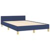 vidaXL Bedframe met hoofdeinde zonder matras 120x200 cm stof blauw