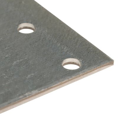 vidaXL Platen geperforeerd 40 st 2 mm 200x100 mm gegalvaniseerd staal