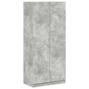 vidaXL Kledingkast 90x52x200 cm bewerkt hout betongrijs
