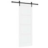 vidaXL Schuifdeur ORKDAL 78 x 211 cm Bewerkt hout Wit en zwart