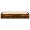vidaXL Bedframe met lades bewerkt hout gerookt eikenkleurig 160x200 cm