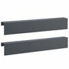 vidaXL Afdekprofiel voor tuinafboording 2 st 100 x 10 x 15 cm Staal