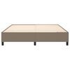 vidaXL Boxspring bed stof taupe 160x200 cm