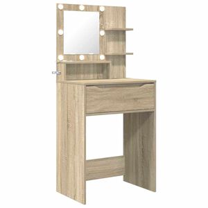 vidaXL Slaapkamer Kaptafels met lade Sonoma Eiken 80 x 39,6 x 135 cm
