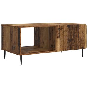 vidaXL Salontafel Oud hout 90 x 50 x 40 cm Bewerkt hout