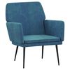 vidaXL Fauteuil 62x79x79 cm fluweel blauw