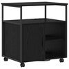 vidaXL Kast met Oplaadstation 61 x 46 x 67 cm Bewerkt hout Zwart Eiken