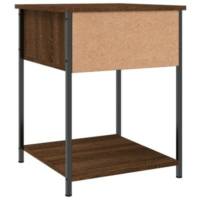 vidaXL Nachtkastjes 2 st 44x45x58 cm bewerkt hout bruin eikenkleur