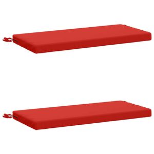 vidaXL 2-delige Bankkussens SOEST 2 st 100% Polyester Rood
