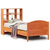 vidaXL Bed met boekenkast zonder matras grenenhout wasbruin 100x200 cm