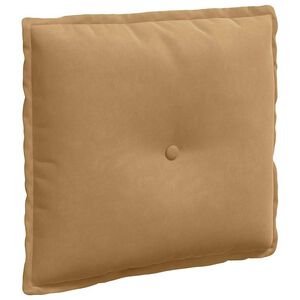 vidaXL Rugkussen Bruin 50 x 45 cm Katoen Stof