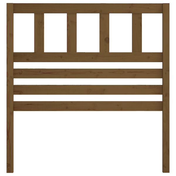 vidaXL Hoofdbord 96x4x100 cm massief grenenhout honingbruin