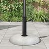 vidaXL Parasolvoet Lichtgrijs Grijs 45 x 45 x 40 cm Beton en Metaal
