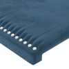 vidaXL Hoofdborden 2 st 100x5x78/88 cm fluweel donkerblauw