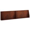 vidaXL Keerwand 2 st 80 x 12 x 50 cm weervast staal Roestkleurig