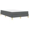 vidaXL Boxspringbed met matras Donkergrijs 120 x 200 cm Stof