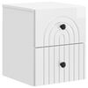 vidaXL Wandbeugel Bedkast Hoogglans Wit 33 x 34,5 x 40 cm Bewerkt hout
