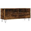 vidaXL Tv-meubel 100x34,5x44,5 cm bewerkt hout gerookt eikenkleurig