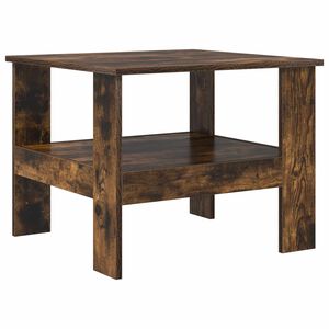 vidaXL Salontafel Gerookt eiken 57 x 55 x 45 cm Bewerkt hout