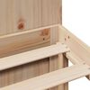 vidaXL Bed met boekenkast zonder matras massief grenenhout 200x200 cm