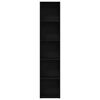 vidaXL Boekenkast zwart eiken 40x30x189 cm bewerkt hout