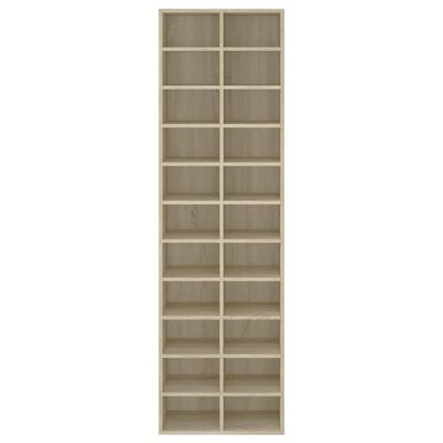 vidaXL - Schoenenkast - Oud hout - Bewerkt hout - 22 paar - 54x34x183 cm