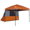 vidaXL Camping Tent Set 2 st 4-persoons Oranje Taffeta en Stof