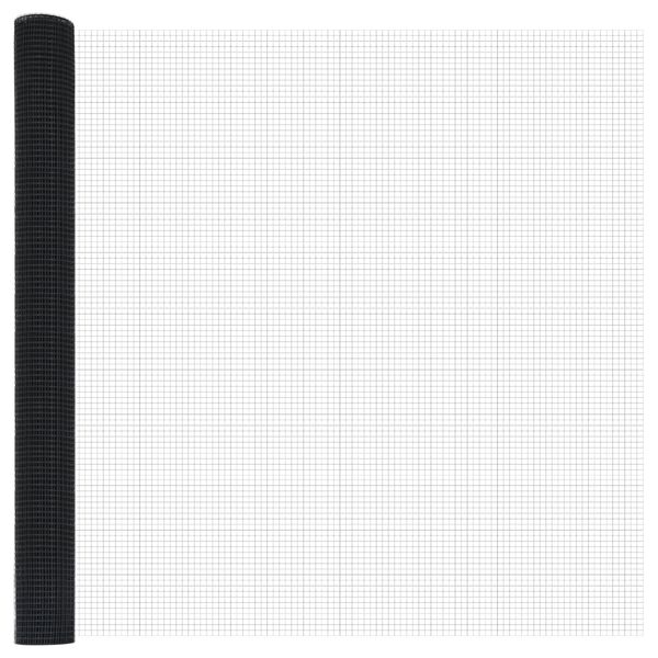 vidaXL Gelaste draadhek Grijs 1.6 x 10 m