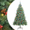 vidaXL Kunstkerstboom 300 LED's Warmwit PVC en Metaal Groen