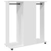 vidaXL Kledingkast met wielen 102x38x110 cm bewerkt hout wit