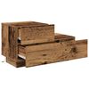 vidaXL Nachtkastje met lade Oudhout 70 x 36 x 40,5 cm Bewerkt hout
