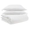 vidaXL Dekbed Set met kussen 3 st Wit Donsveertjes