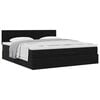 vidaXL Ottoman bed met matras 160x200cm fluweel zwart