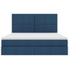 vidaXL Opbergbed met LED met matras Blauw 180 x 200 cm Polyester
