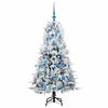 vidaXL Kunstmatige Inklapbare Kerstboom Wit 150 cm PE en PVC