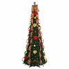 vidaXL Kunstkerstboom met 200 LED met standaard Groen 210 cm PVC