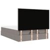 vidaXL Ottoman bed met matras 140x190cm stof taupe
