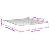 vidaXL Ottoman Bedframe met opslag Zwarte Eik 203 x 160 x 25 cm
