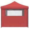 vidaXL Partytent Bordeauxrood 292 x 292 x 315 cm Oxford Stof