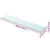 vidaXL Wandschap transparant 100x20 cm glas