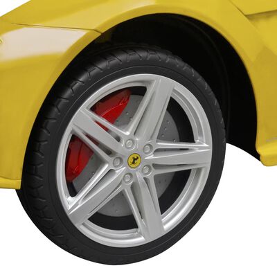 vidaXL Loopauto Ferrari F12 geel 6 V met afstandsbediening