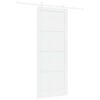 vidaXL Schuifdeur 93 x 232 cm Bewerkt hout Wit