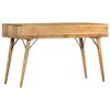 vidaXL Bureau met lades 130x50x80 cm massief mangohout