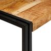 vidaXL Nesttafel 3 pcs Bruin en zwart Massief Mangohout en Metaal